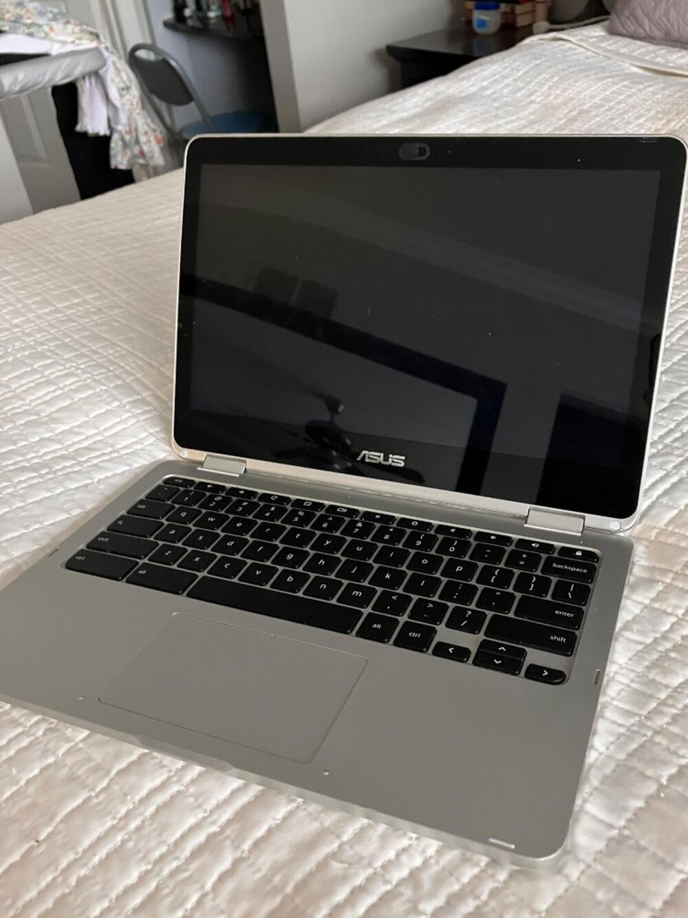 ASUS Chromebook Flip C302CA 12.5” Laptop – Silver | New Battery + Charger Includ